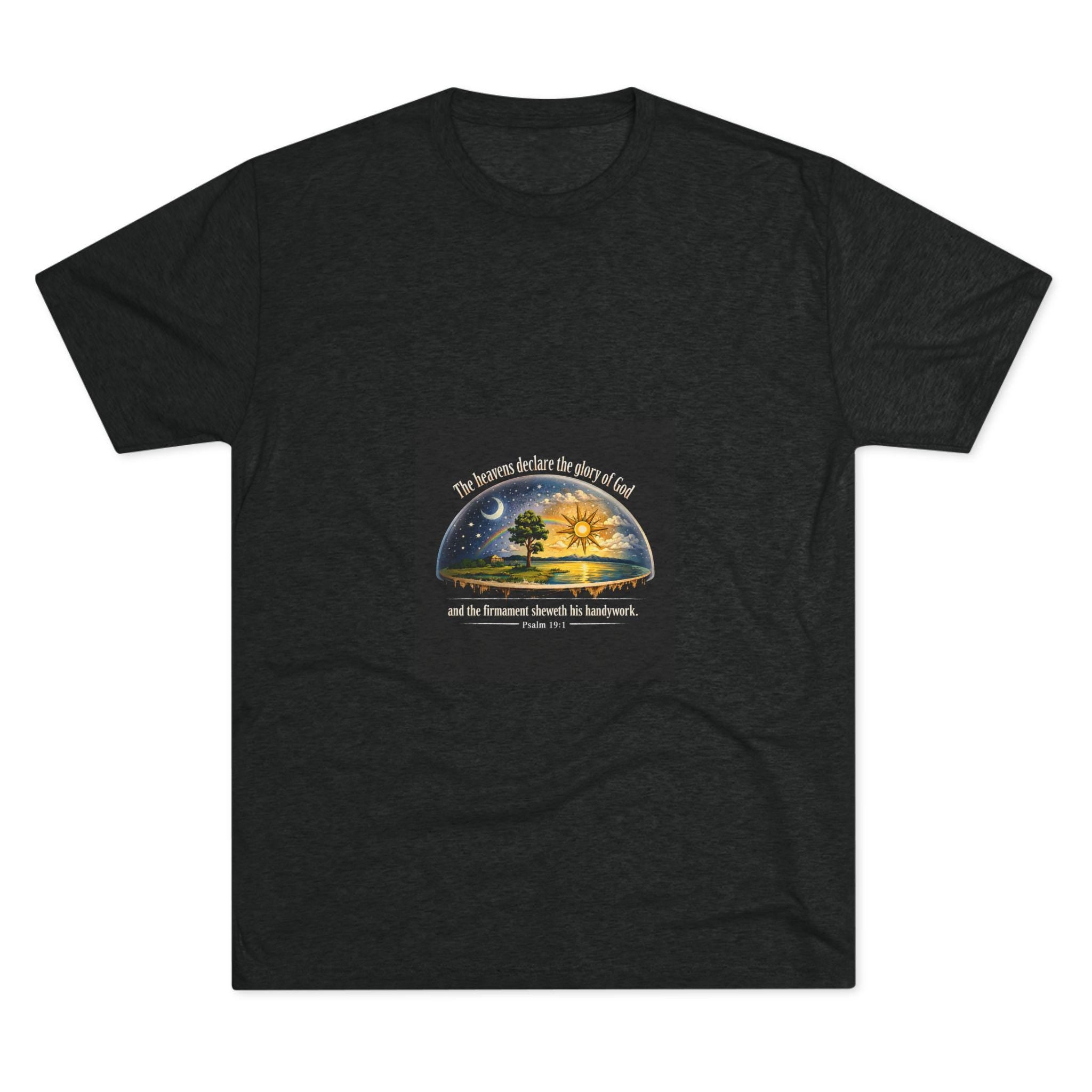 Sun and Moon Cosmos Illustration T-Shirt | Day Night Earth Graphic