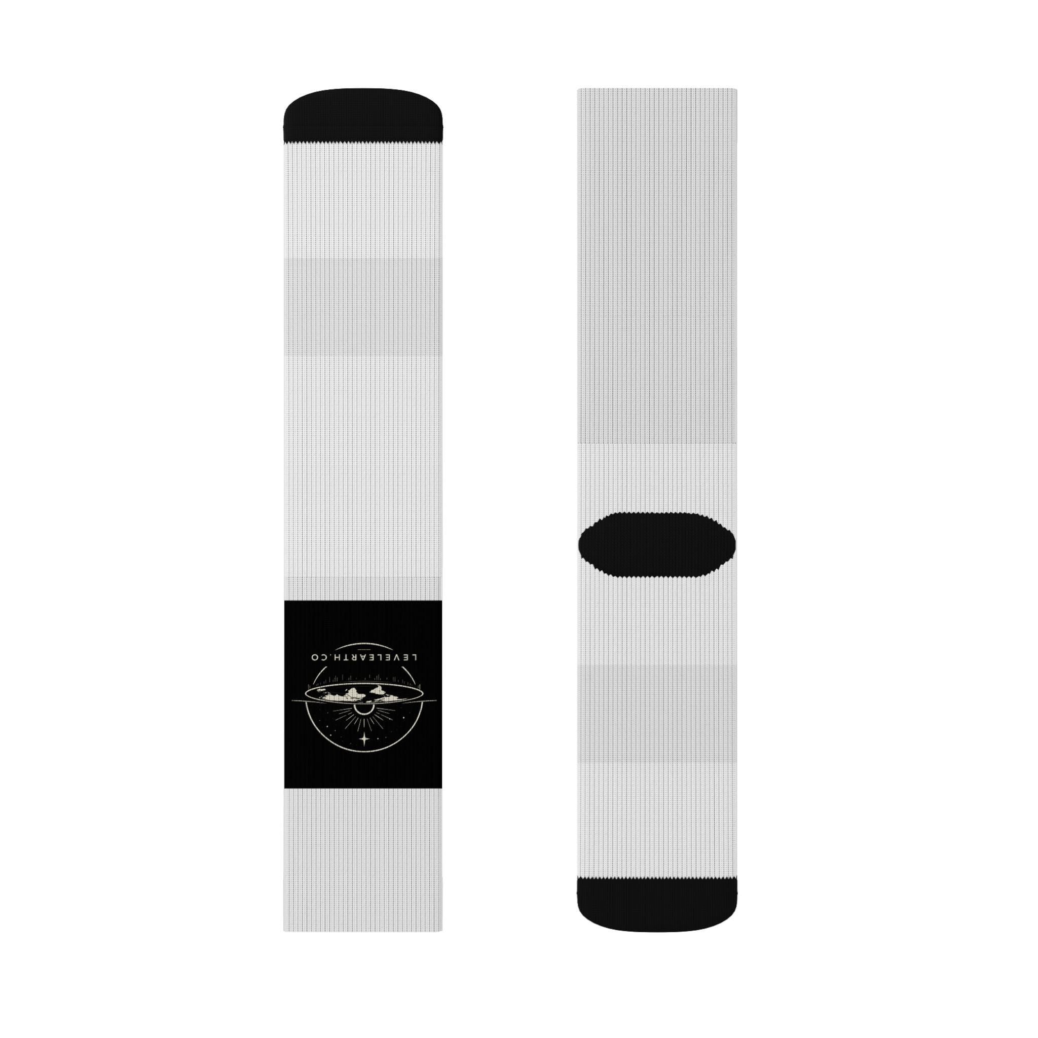Vintage Vinyl Record Socks | Sublimation Music Crew Socks