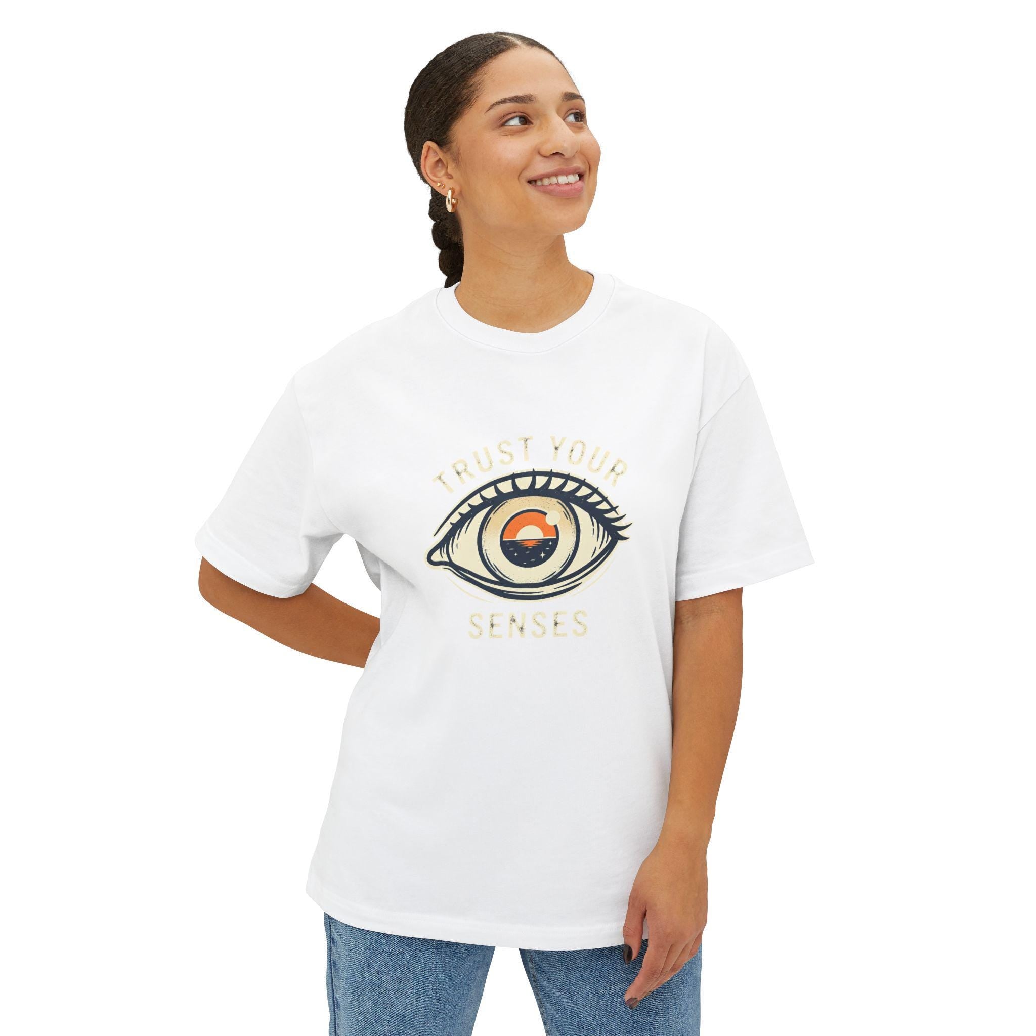 Trust Your Senses Eye Illustration T-Shirt | Minimal Graphic Tee