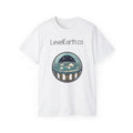 Flat Earth Dome Illustration T-Shirt | LevelEarth.co Logo