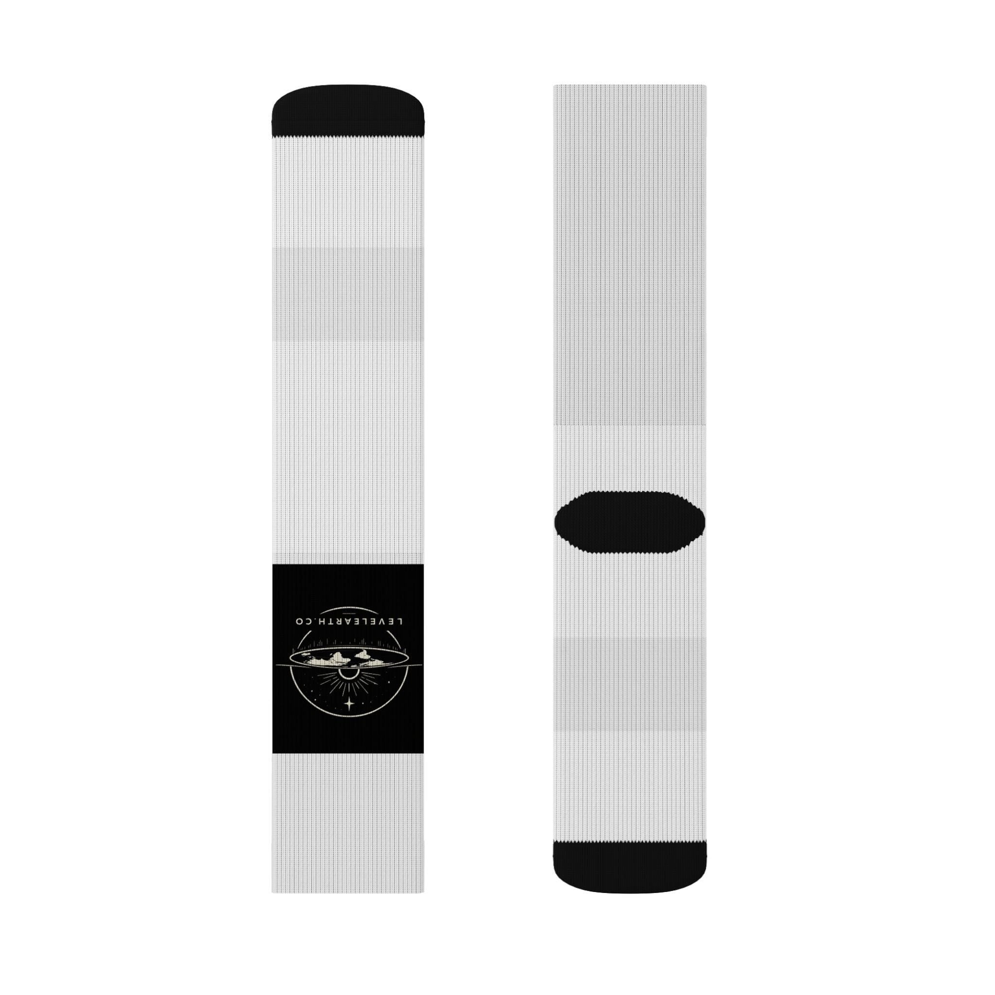 Vintage Vinyl Record Socks | Sublimation Music Crew Socks